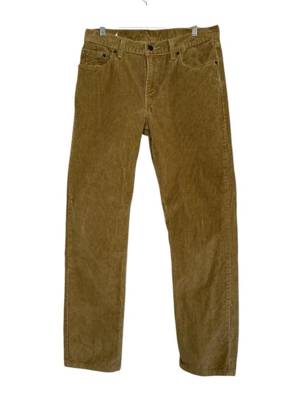 Levi Strauss & Co. Men's Beige Corduroy Straight Leg Pants Size 29X30